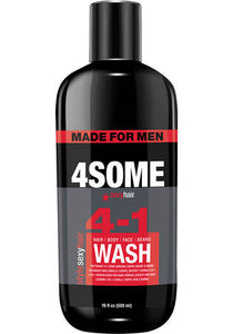 SEXY HAIR 4SOME 4-1 Hair, Body, Face, & Beard Wash 16 oz.