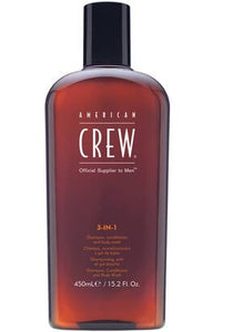 15.2 oz Crew American – Supply Shampoo Beauty 3-In-1 Moisturizing Industry fl Classic Mens